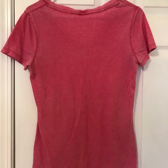 Mossimo Supply Co. Pink, V-neck Tee. - Picture 2 of 3